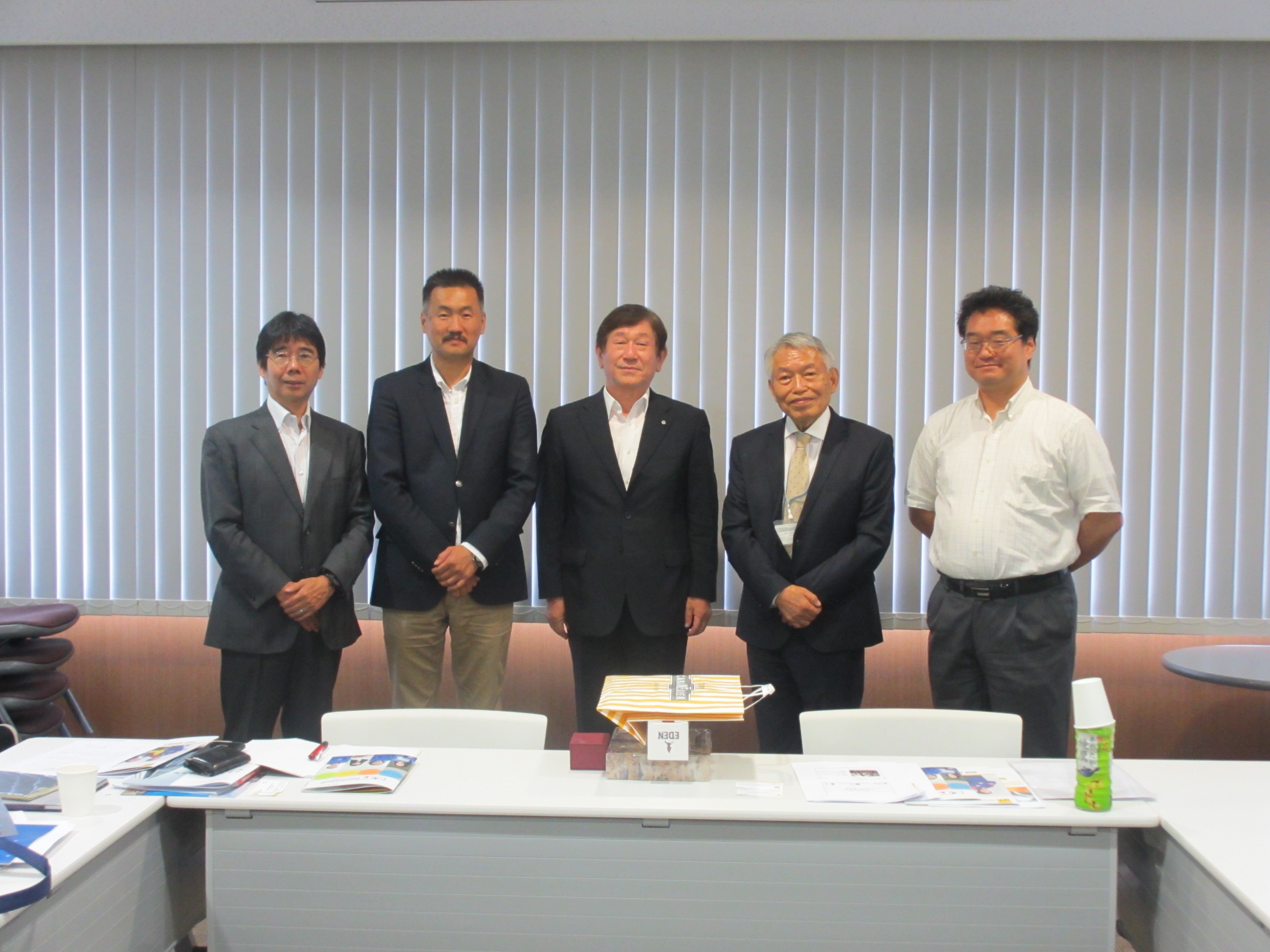 Dr. Sergelen (Center left), Dr. Nishimura (Center), and Dr. Akihiko (Center right)