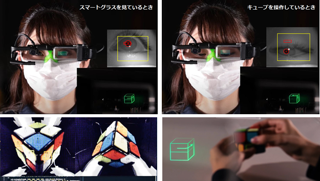 瞳孔中心計測に基づくスマートグラスの作業指示画像切り替えの提案