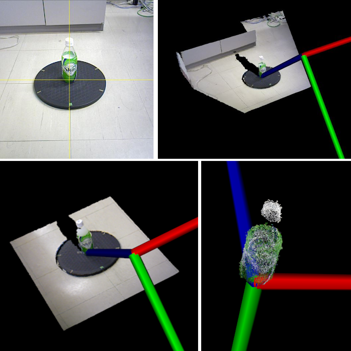 Acquisition of 3D object shape using RGB-D sensor