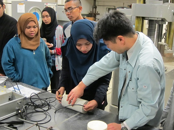 Demonstration of Concrete Tests by Assoc. Prof. Mikata