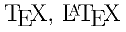 \makebox{\TeX, \LaTeX}