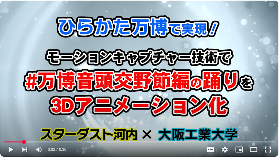 万博を彩る盆踊りのＣＧアニメを紹介する動画から