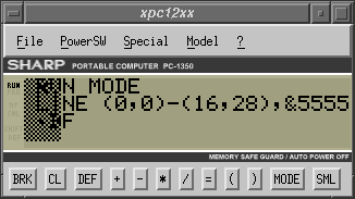 emulated PC-1350